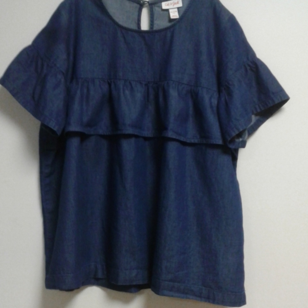 Cute Denim Cat & Jack GirlsTop